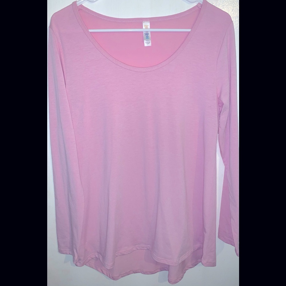 LulaRoe pink long sleeve top